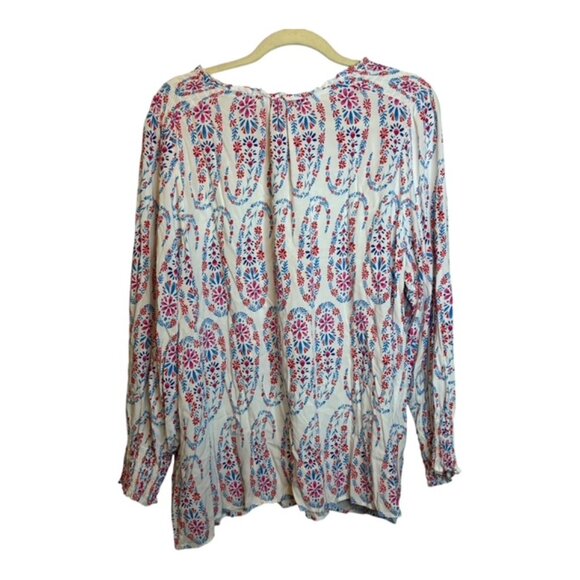 Talbots Blouse Women's Size 2X Floral Boho Paisley Flowy - Picture 2 of 4
